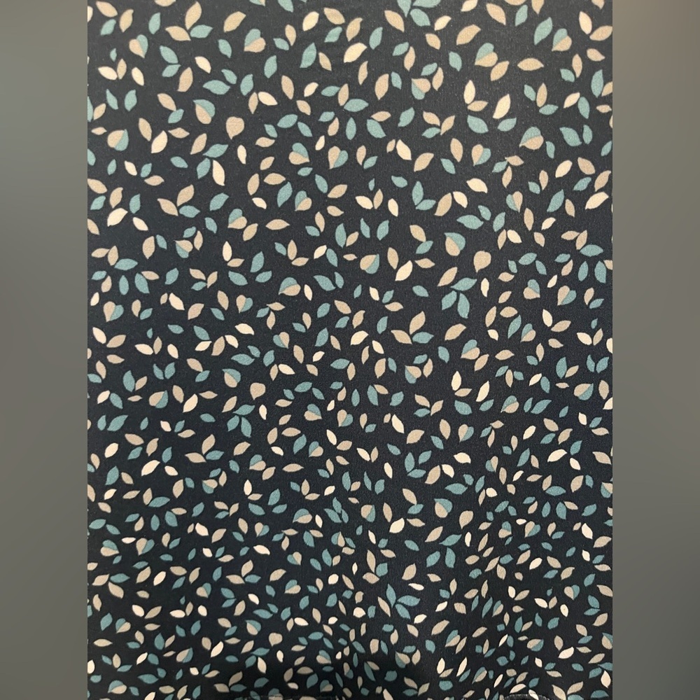 Croft and Barrow Women's Short Sleeve Dress Blue Floral Size Large - Picture 4 of 4